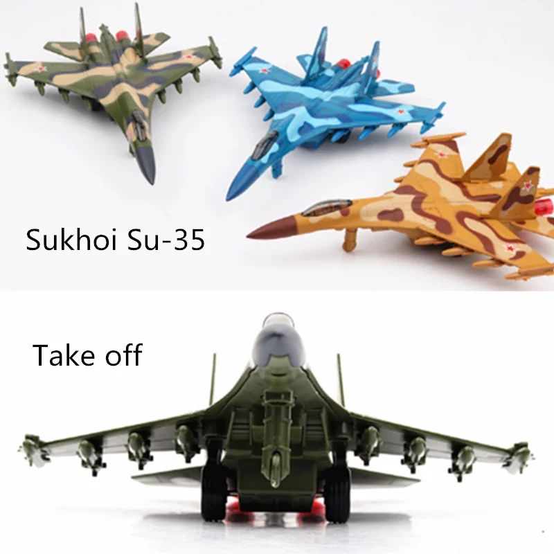 Коллекция 1:32 Масштаб 22 см Россия Sukhoi Su-35 модель истребителя откатная литая под