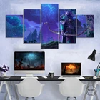 Плакат с видеоигрой Warcraft 3, постер с персонажем игры Sylvanas Windrunner, декор для Гостиной картины настенные