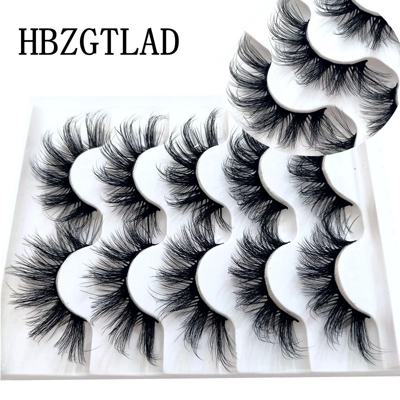 

2-5 Pairs 3D Fluffy Mink Eyelashes Natural Thick Long False Eyelashes Dramatic Fake Lashes Makeup Extension Eyelashes maquiagem