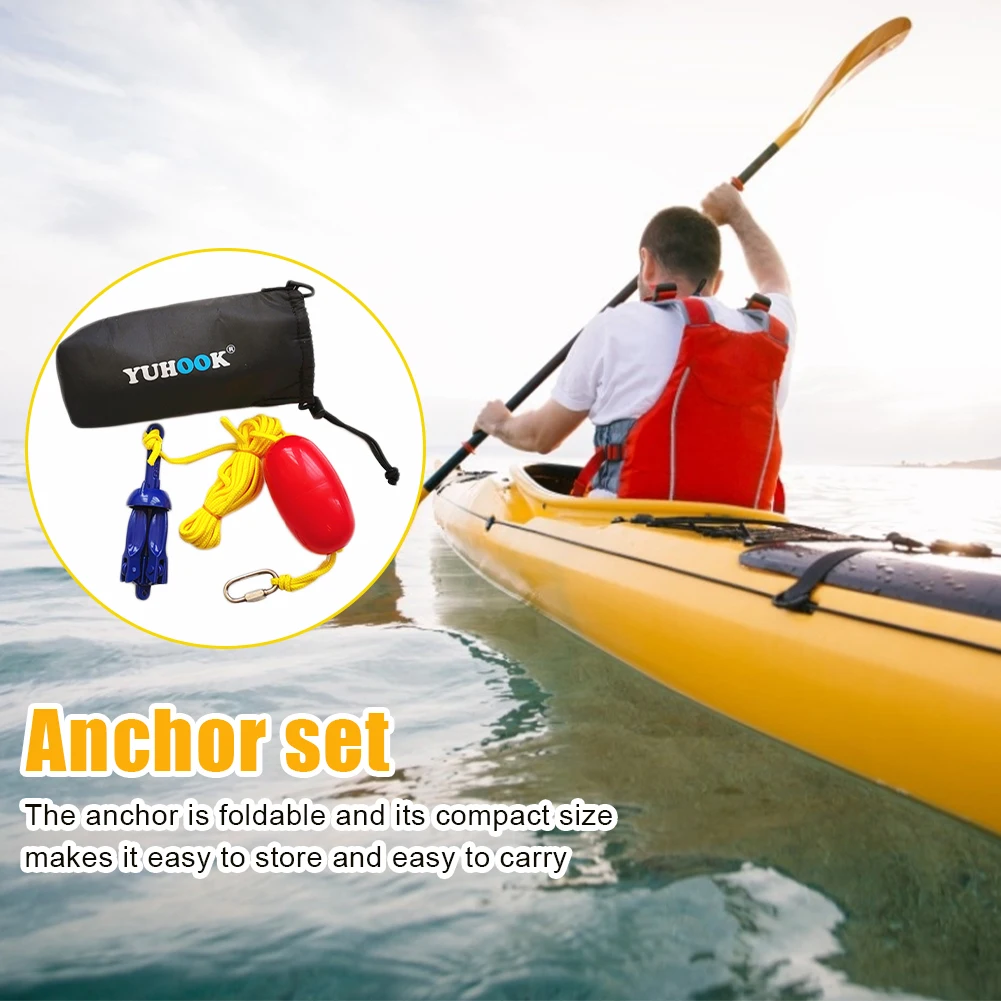 

4-Claw Grapnel Aluminum Anchor Universal Folding Anchor Outdoor Canoe Marine Kayak Anchor Inflatable Fishing Boat Accessories