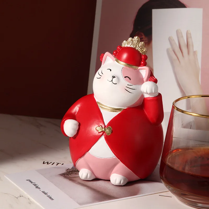 Милый счастливый кот креативный подарок на открытие свадебный Домашний