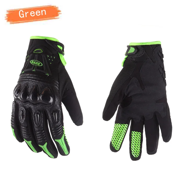 Geniue кожаные перчатки для мотогонок езды на мотоцикле черные зеленые красные