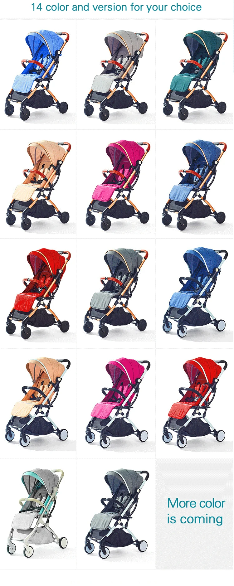 ILcomun Baby Stroller Trolley Car Trolley Folding Baby Carriage Buggy Lightweight Pram Easy Carry Stroller Original Pushchair