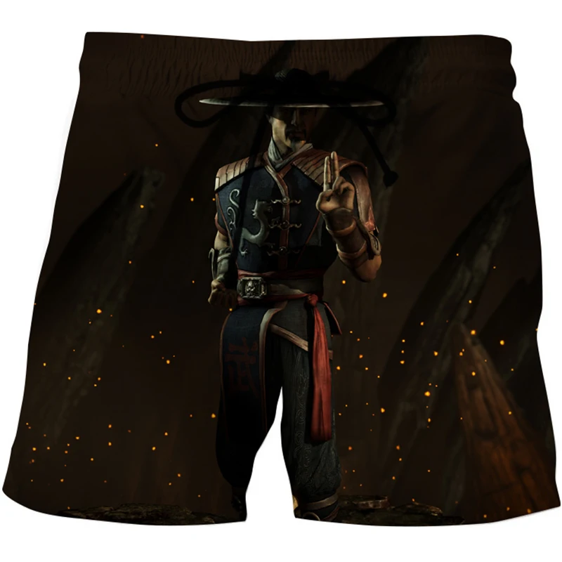 

Fighting Game Mortal Kombat 3D Print Short Trunks Men Casual Streetwear Beach Shorts Fashion Swimwear Pants Board Short Bottoms