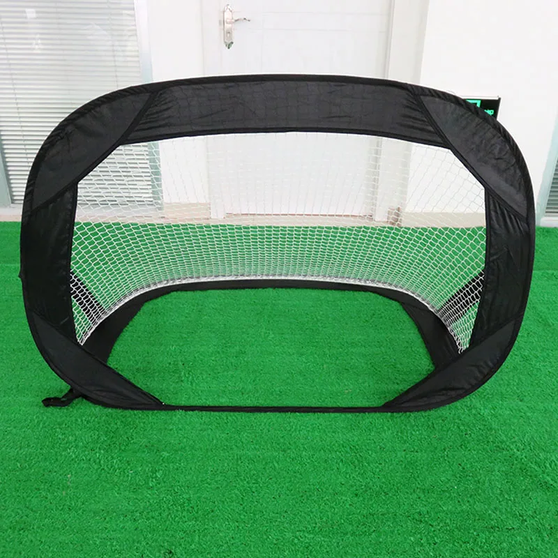 BR-SG-0012-black Футбольные ворота с сеткой складные тренировочные ворота сетка экстра-Прочный Футбольный Мяч Практика ворота палатка Крытая игра на открытом воздухе игрушки для детей - Цвет: BR-SG-0012-black