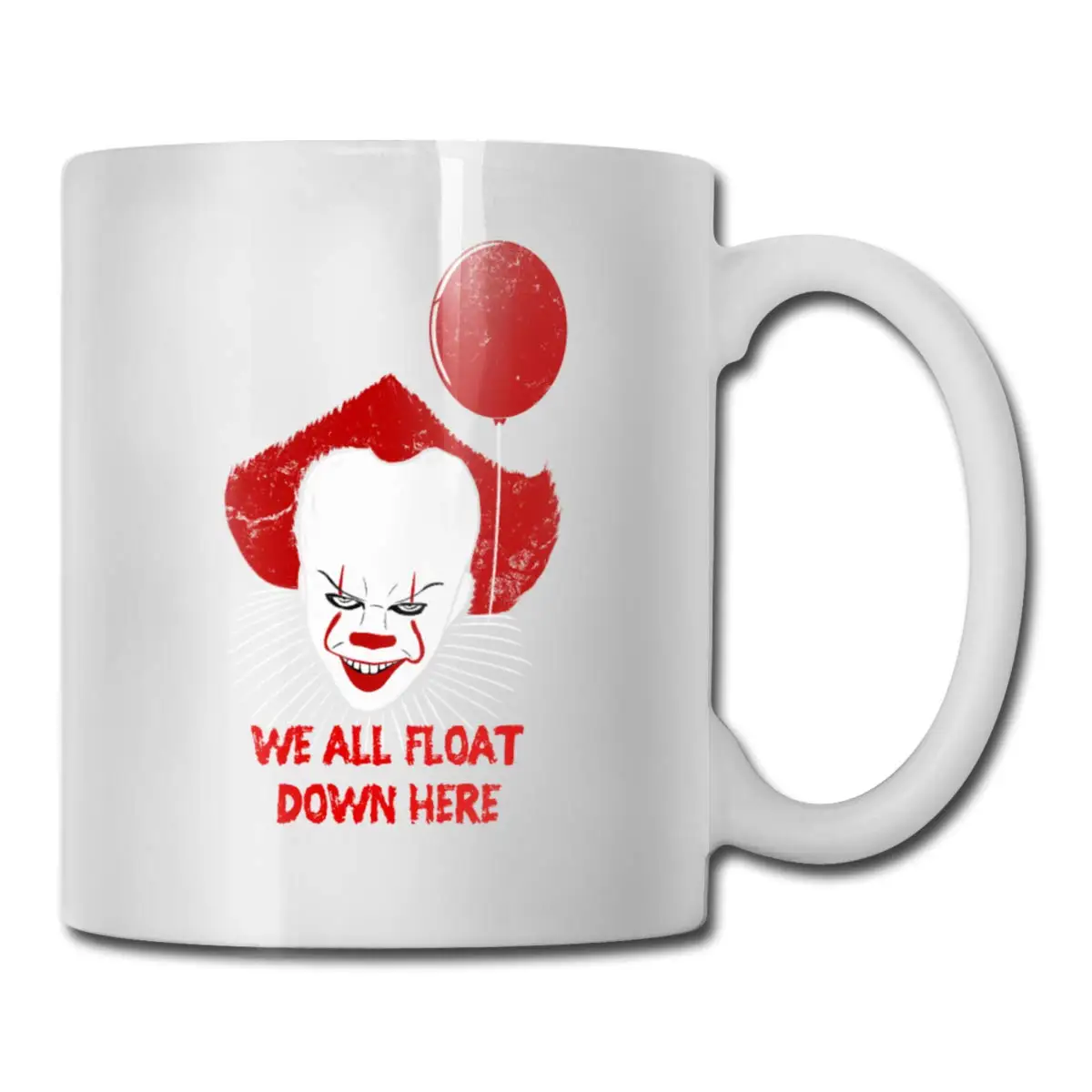Whitef Pennywise клоун кофейные кружки мы все плаваем здесь чашка с ложкой для перемешивания