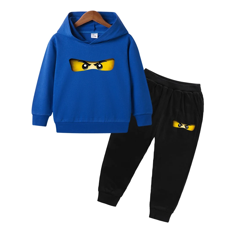 2-10Y Spring Autumn Children Clothing Sets Swordsman Kids Clothes Baby Boys Hoodies Pants 2 Pcs Set Tracksuit Anime Outwear Coat