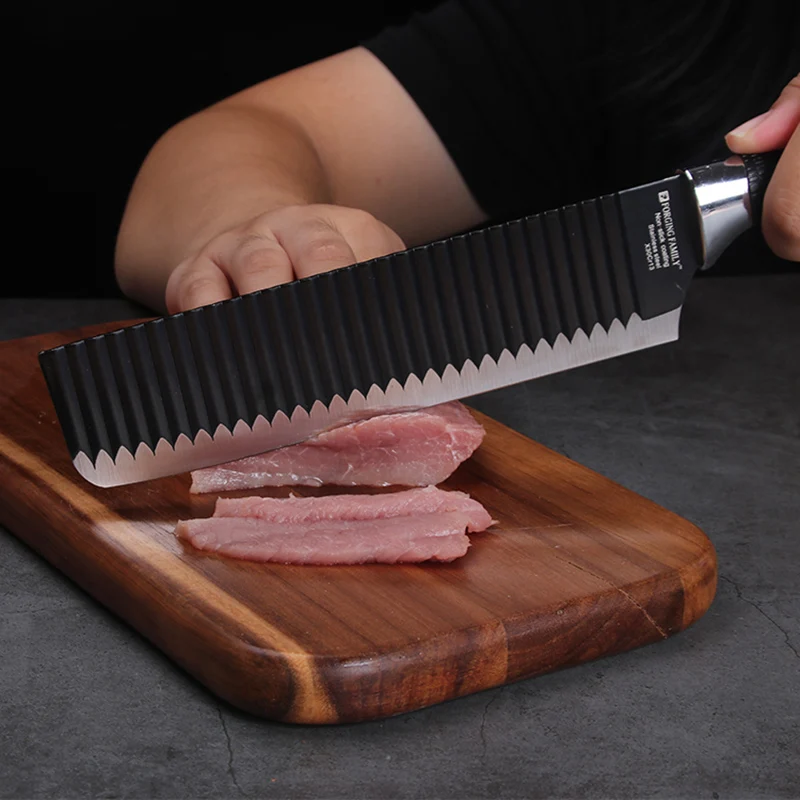 Набор кухонных ножей из нержавеющей стали 6 шт. кованый кухонный нож с ножницами и