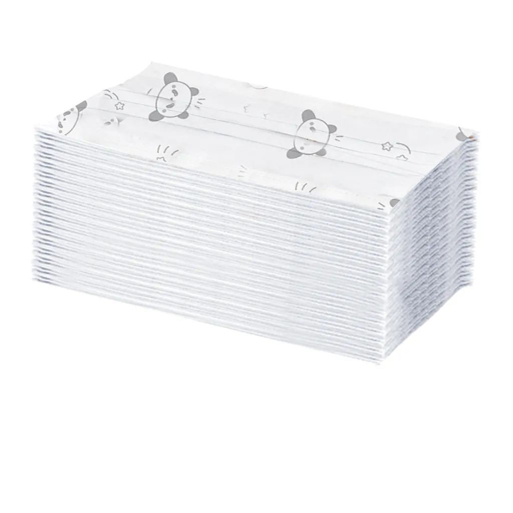 100 шт. одноразовые маски для лица с рисунком панды | Тематическая одежда и