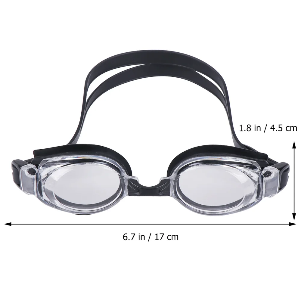 

UV Block Swimming Goggles Anti-fog Adjustable Swimming Glasses Beach Pool Accessories Silicone Eyewear for Adults (Black)