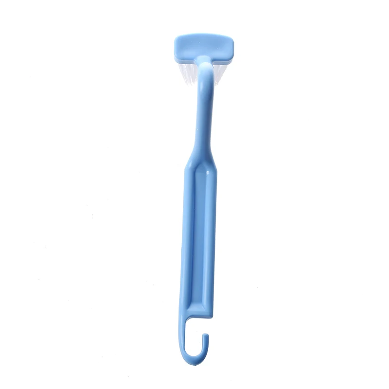 

V Type Curved Plastic Toilet Brush Cleaning Toilet Corner Rim