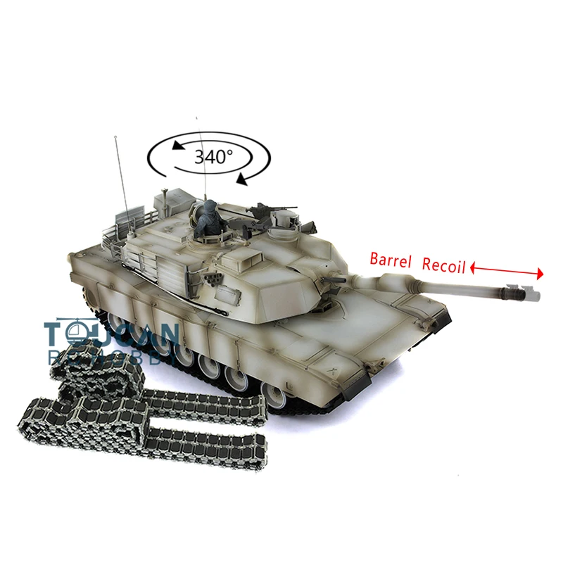 Heng Long 1/16 TK7.0 отдача ствола M1A2 Abrams RTR RC Танк 3918 металлические треки Резина TH17799 |