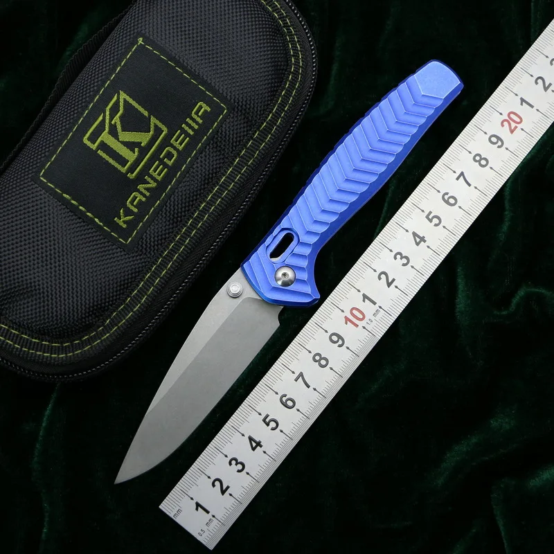 Складной нож Kanedeiia 9cr18mov из стали и алюминия для кемпинга Карманные охотничьи