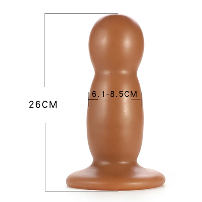 Большая Коричневая Анальная пробка унисекс для пожилых мужчин массажер простаты