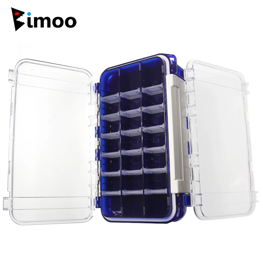 Bimoo 1PC 17*10cm Porket Fishing Fly Box Waterproof Sturdy Engineer Fishing Accessories Box Case with Waterproof Silicone Linear