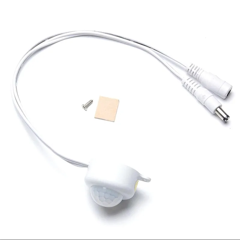 

Переключатель обнаружения инфракрасный датчик движения из PIR человека, 5 В, 12 В, 24 В, 5 А, с разъемом «папа» и «мама» постоянного тока 30 см для светильник ных лент