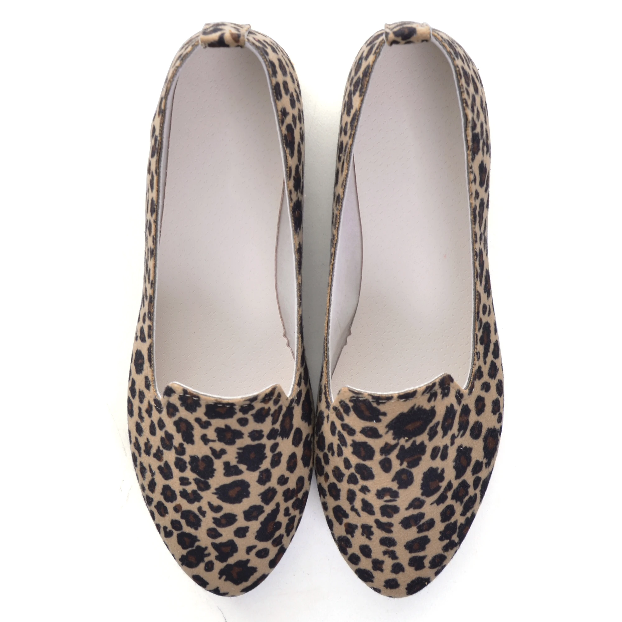 Женские Леопардовые балетки LU повседневные Лоферы без застежки удобные Вечерние