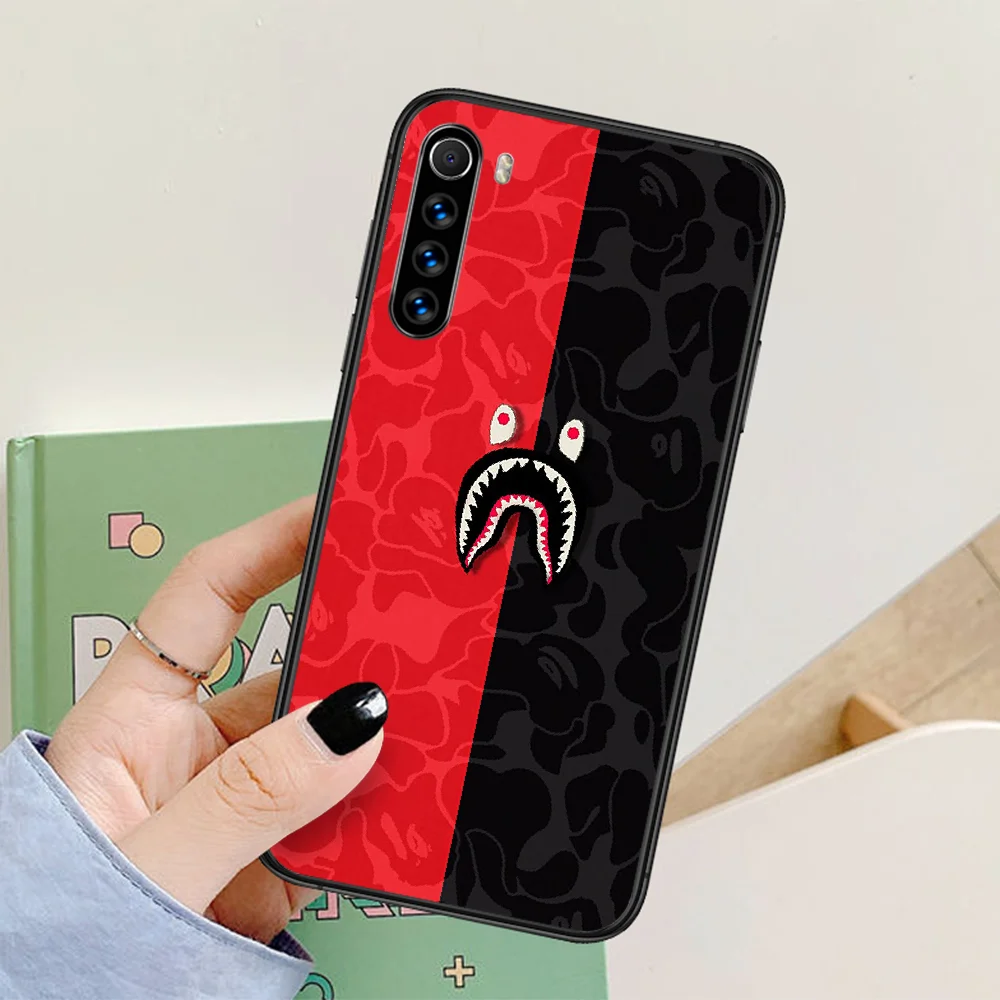 

Japanese street brand Apeman head Phone Case For Xiaomi Redmi Note 7 8 8T 9 9S 4X 7 7A 9A K30 Pro Ultra black Bumper 3D Coque