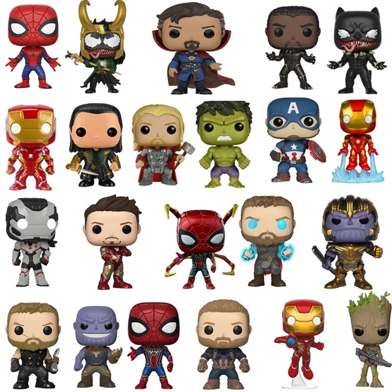 Экшн фигурка Funko из аниме мстители Железный человек и землетрясение Loki Черная