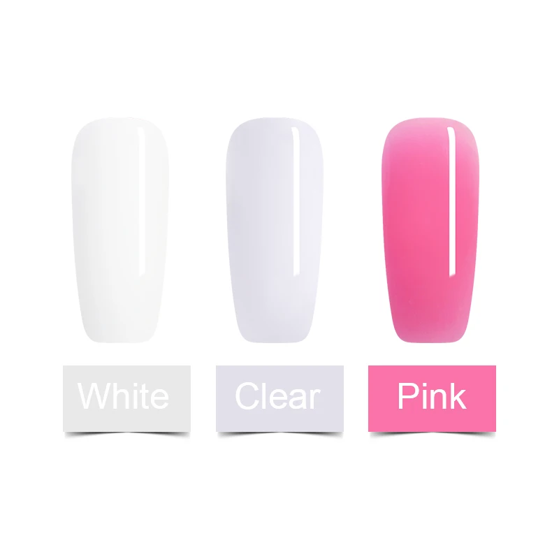 LEMOOC полупрозрачная гелевая основа для наращивания ногтей Нейл-арт УФ-гель