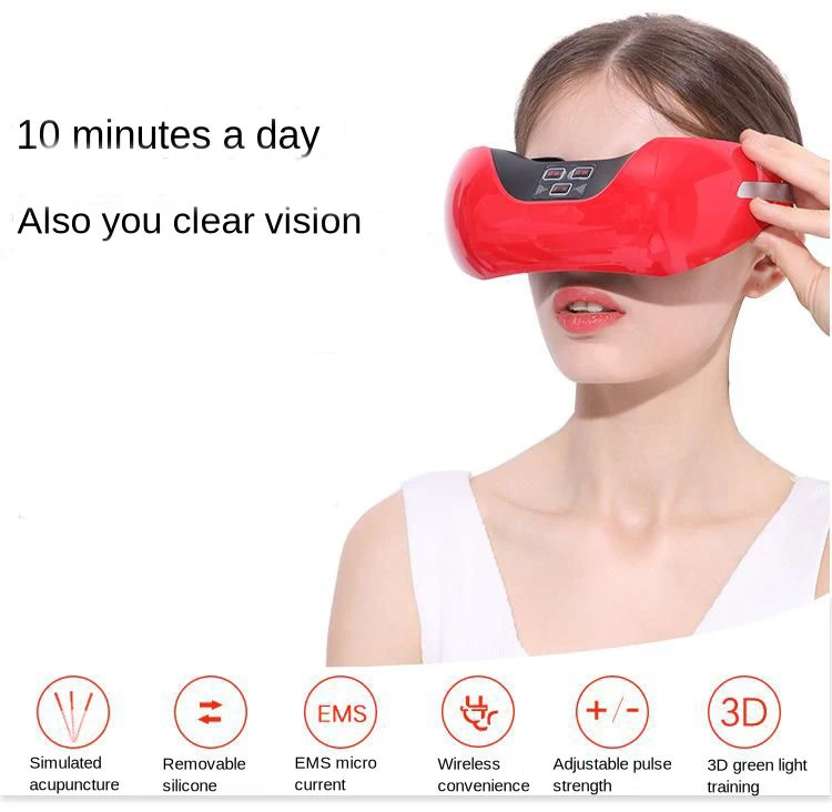 

3D Pulse Eye Massage Machine Reduce Eye Wrinkles Kneading Massage Relax The Brain Prevent Myopia Lunch Break Blackout Eye Mask