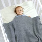 Детский спальный мешок конверт карамельного цвета вязаный кокон новорожденный супер мягкий детский зимний теплый спальный мешок для малышей
