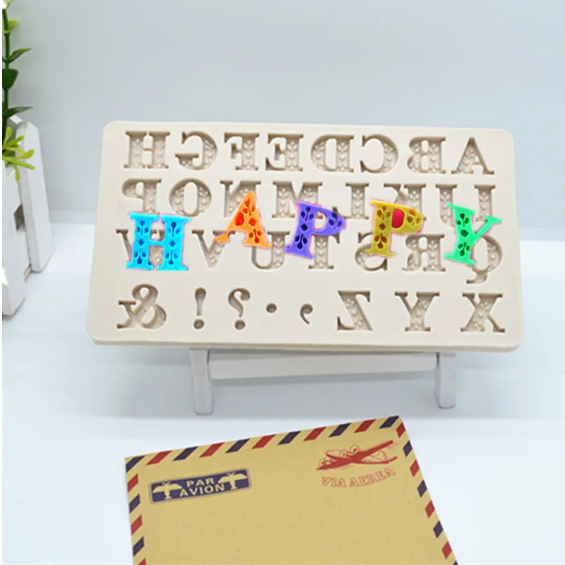 

Luyou 1pc 26 English Letters Fondant Mold Chocolate Mold Fondant Cake Decoration Mold Pace Dry Mold Cake Baking Tools FM443