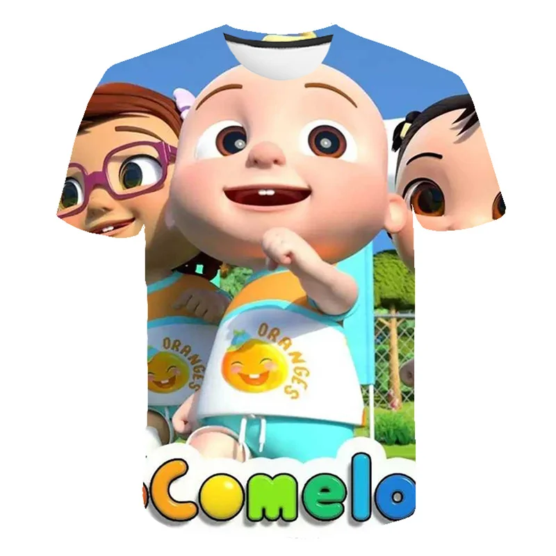 

Kids Girls T-shirt Cocomelon t shirt Summer Children Print 3D Tshirts Cartoon Funny T Shirt kid Tshirt 4-14 Year Kids Streetwear