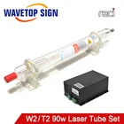 WaveTopSign Reci W2 T2 90W-100W Co2 лазерная трубка Dia. 80 мм 65 мм Источник питания 100 Вт для СО2 лазерной гравировки режущего станка