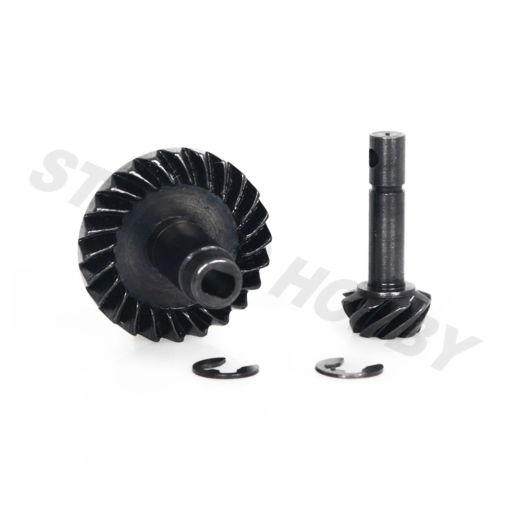 

24T/8T Hardened Steel Heavy Duty Bevel Gear Set for 1/10 RC Crawler Car Axial SCX10 90046 90047 Upgrade Parts