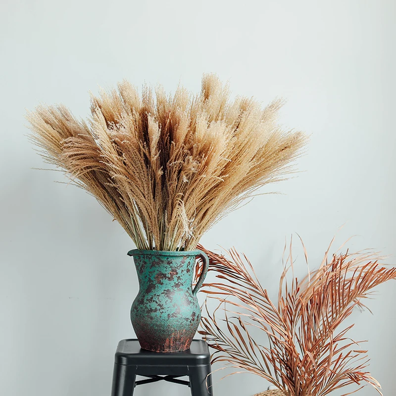 

10PCS,50-60CM Pampas Grass Home Decor Real Pampas Grass Reed Natural Dried Plant Wedding Decoration Accessories Dry Flower Bunch