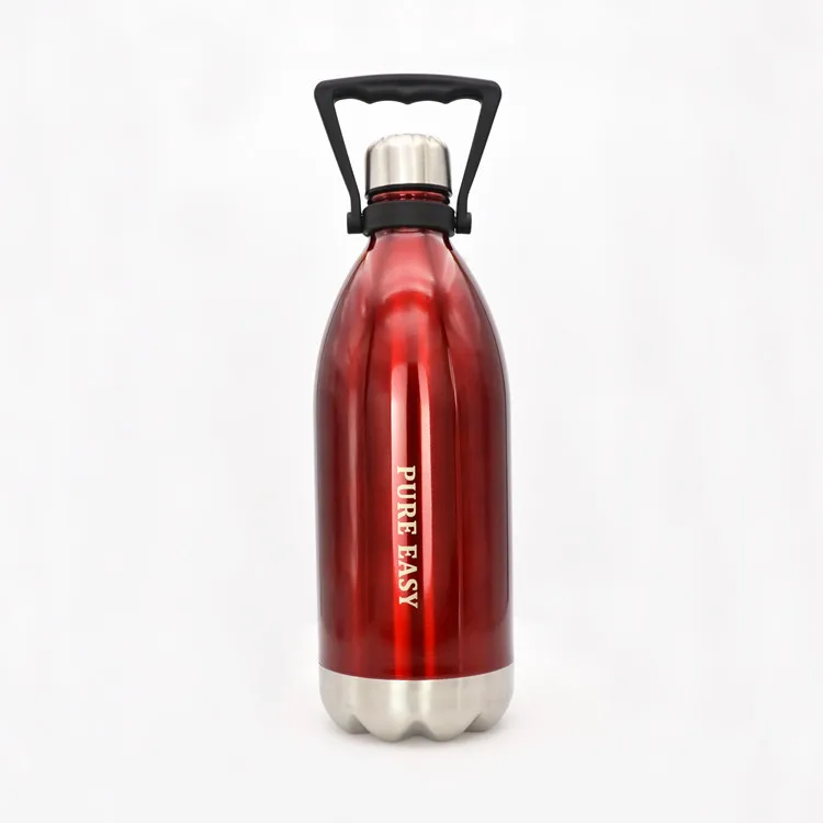 Большая термоизоляционная бутылка для воды 1500 мл нержавеющая сталь без БФА