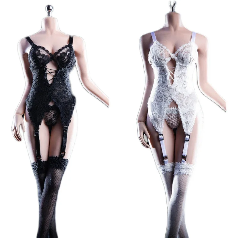 

1/6 Scale Lace Underwear Bra Base Clothes White/ Black Female Clothes Fit for 12 Inches TBL PH Action Figure Body