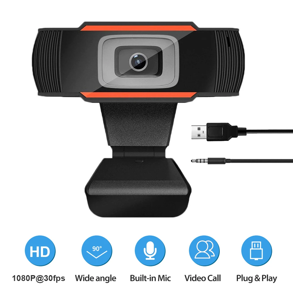 Веб-камера 1080P Автоматическая Фокусировка USB веб-Камера со встроенным Шум