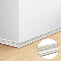 2 3m foam wall stickers self adhesive waterproof baseboard wallpaper border mirror borders wall sticker for kitchen bathroom dec