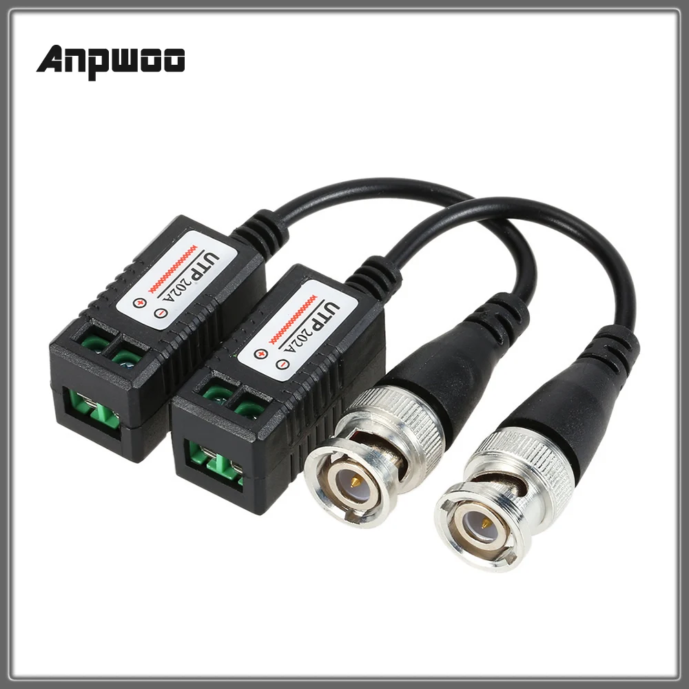 2 шт. Высокое разрешение AHD HD CVI HDTVI BNC к UTP Cat5 видео балун пассивный адаптер