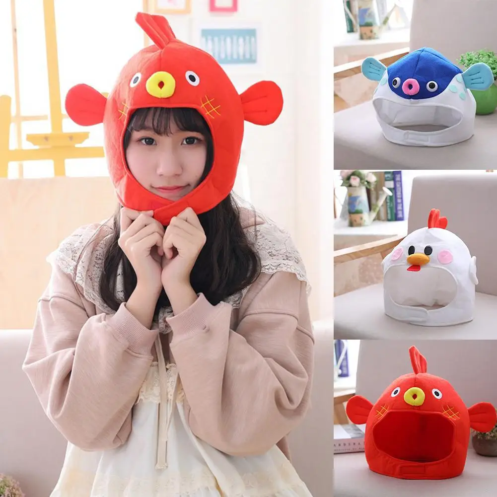 

Cartoon Puffer Chick Animal Cotton Earflap Beanie Cap Hat Girls Photo Props Ear Hat Headgear Winter Muts