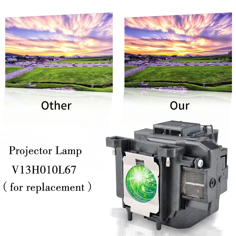 V13H010L67 модуль лампы для проектора EPSON EB S02 S11 S12 SXW11 SXW12 W02 и т. д|Светодиодные ленты| |
