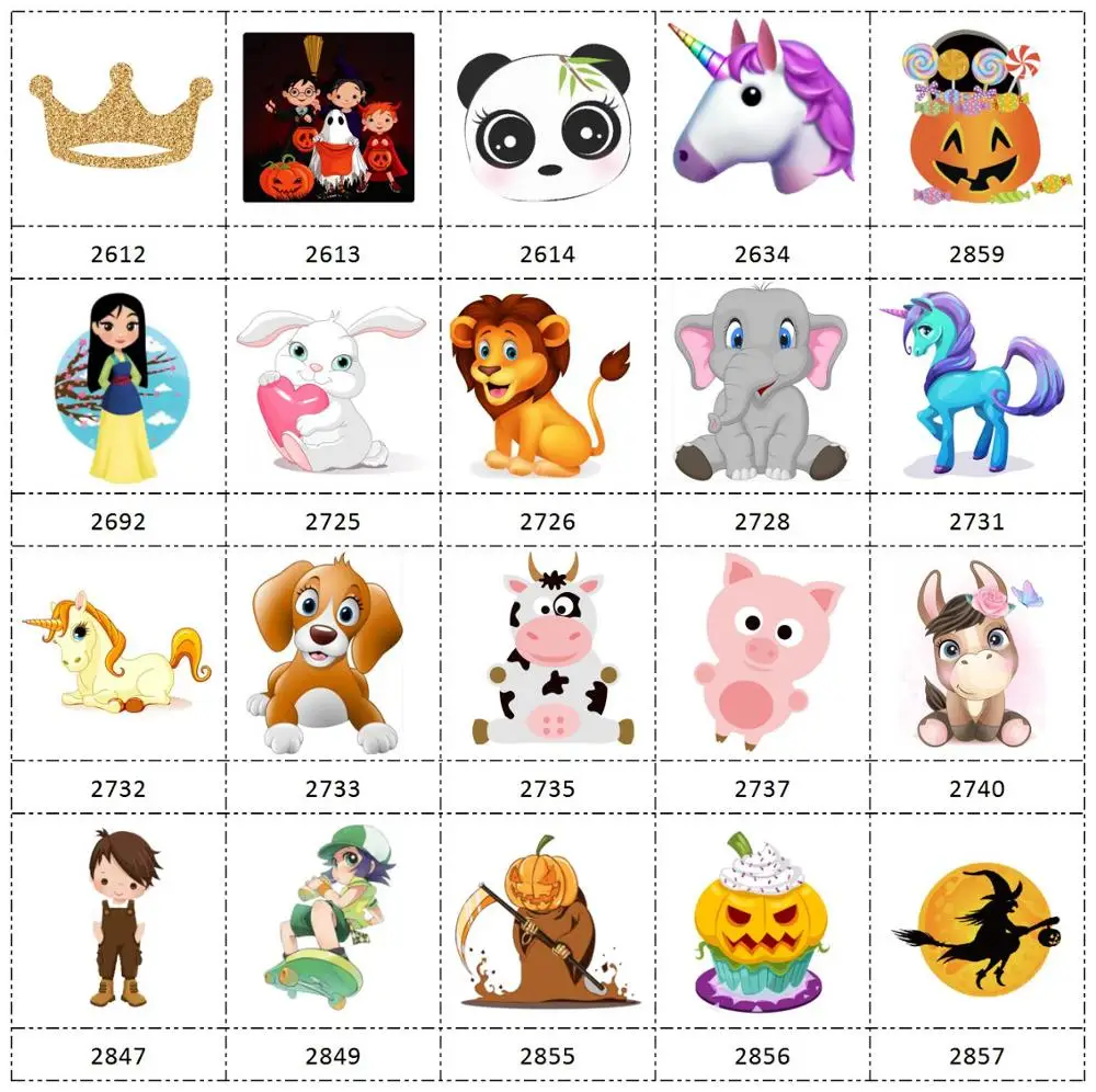 

HSDCraft Free shipping 30 pcs planar resin cartoon Series for diy