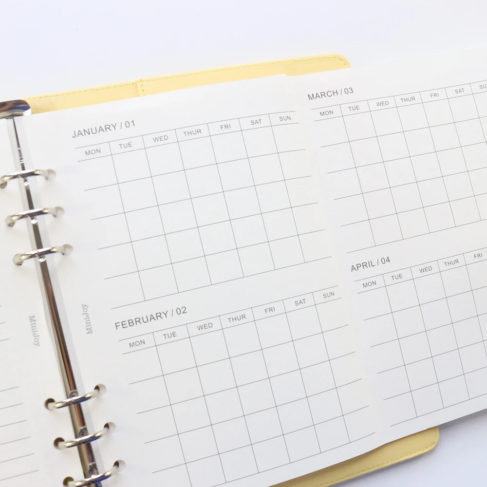 Domikee Новые Классические Заполняемые внутренние бумажные листы с 6 отверстиями