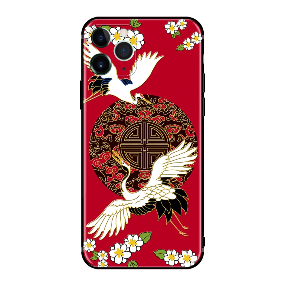 

Apple x mobile phone case cartoon qianhe iphone12 Pro Max scrub relief xr xs Max personality creative iphone7plus case