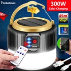 Светильник онарь для кемпинга на солнечной батарее, суперъяркая лампа с зарядкой от USB, портативные фонари для экстренного освещения, для барбекю, походов, Прямая поставка