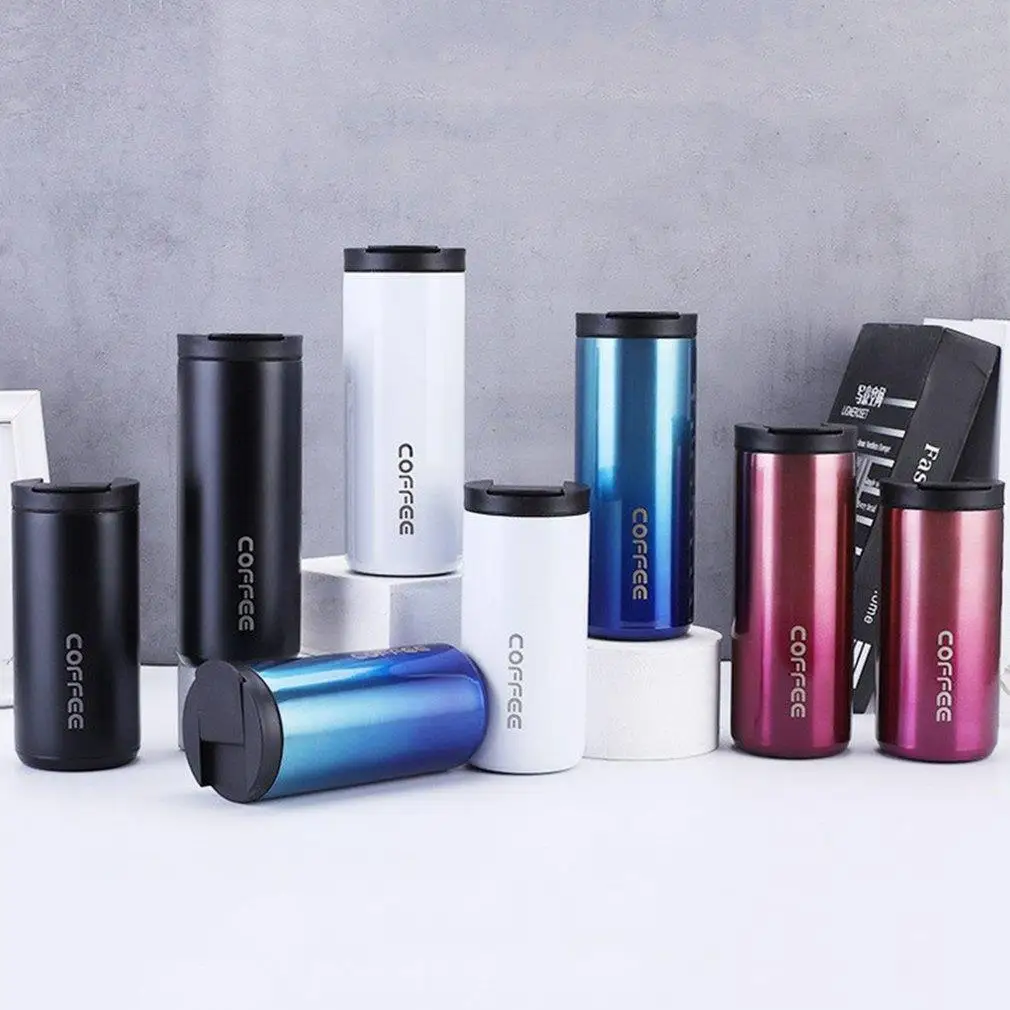 

400ml/550ml Double Stainless Steel 304 Coffee Mug Leak-Proof Thermos Mug Travel Thermal Cup Thermosmug Water Bottle For Gifts