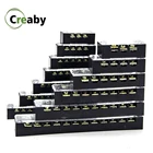 Клеммная колодка с двухрядным барьером, 15 А, 25 А, 45 А, 600 В, фиксированный разъем для монтажной платы, 34561012 позиций