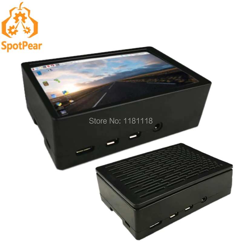 Raspberry Pi 4 model B 3 5 дюймовый ЖК-дисплей с чехлом и сенсорным экраном для 4B | Компьютеры