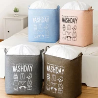 foldable clothing organizers storage bags laundry basket waterproof dustproof clothing sorting bag toys storage bucket