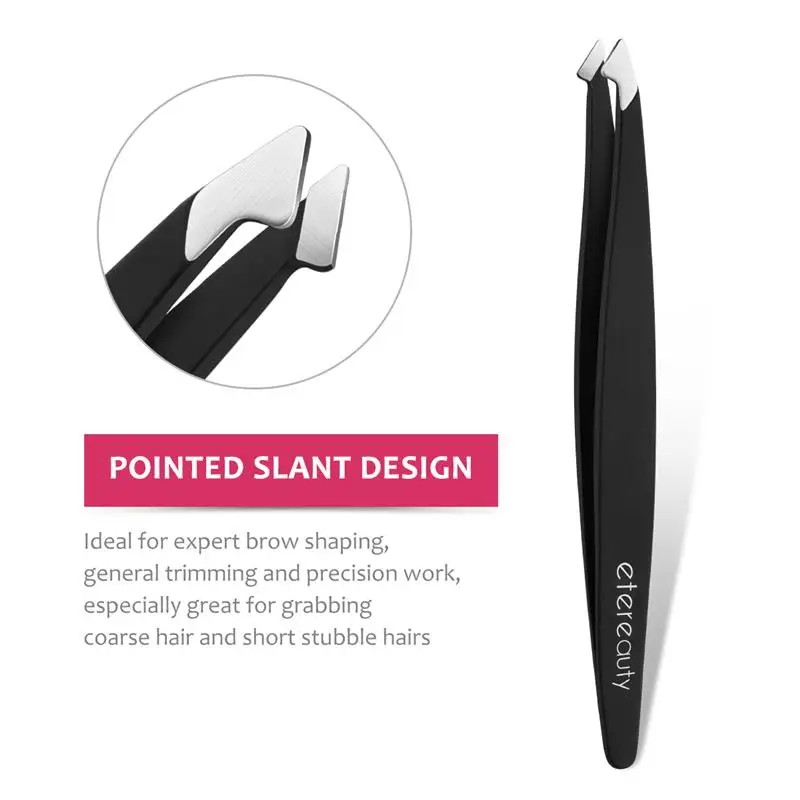 3 шт./компл. Профессиональный пинцет для бровей из нержавеющей стали точечный