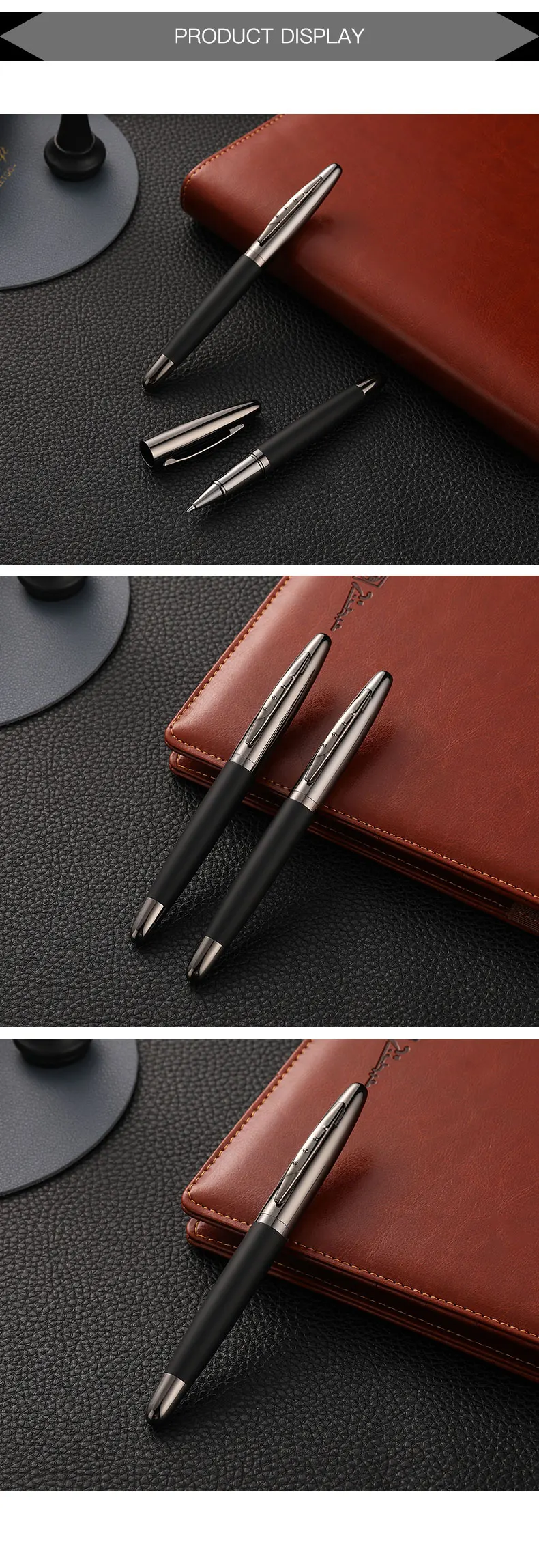 CCCAGYA C13 черная кожа металлическая гелевая ручка, канцелярские принадлежности для офиса школы аристократия темперамент DIY отель бизнес Подарочная шариковая ручка