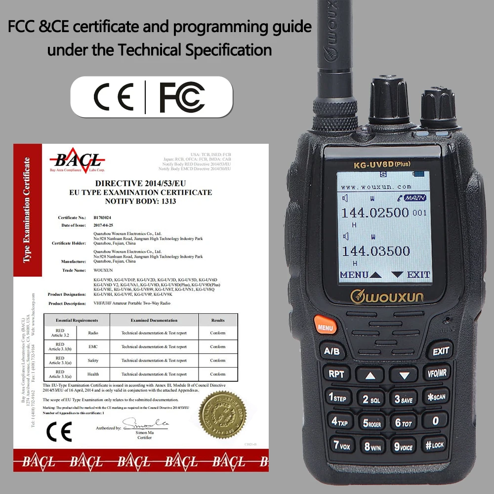 Wouxun KG-UV8D Plus Walkie Talkie Duplex Cross Band Repeater 999 Channels Multi functional DTMF VHF UHF Dual Portable Radio | Мобильные