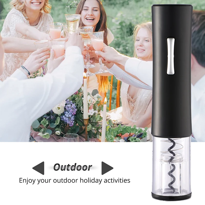 

Kitchen Tools Automatic Wine Corkscrew Active With 4 AA Batteries Electric Red/Grape Wine Jar/Bottle Opener Wine Accessories